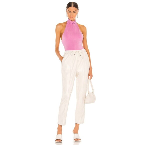 JONATHAN SIMKHAI STANDARD Torrance Eco Slinky Jersey Top Pink - Picture 5 of 5